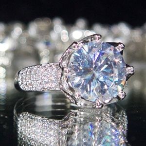 925 14kt Gold Dipped Swarovski Engagement Ring